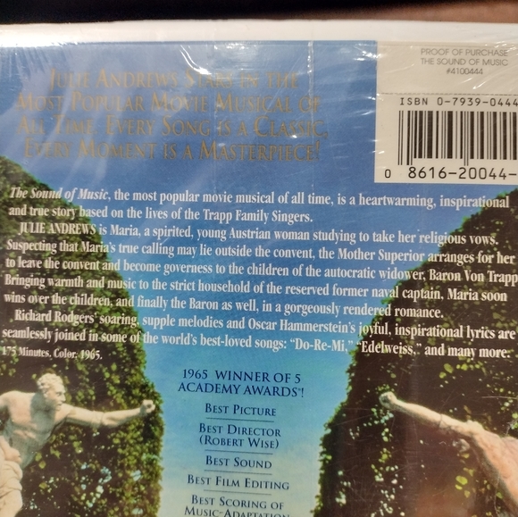 The Sound of Music Original Vintage VHS 1993 Sealed BRAND NEW Condition is as - Picture 6 of 10